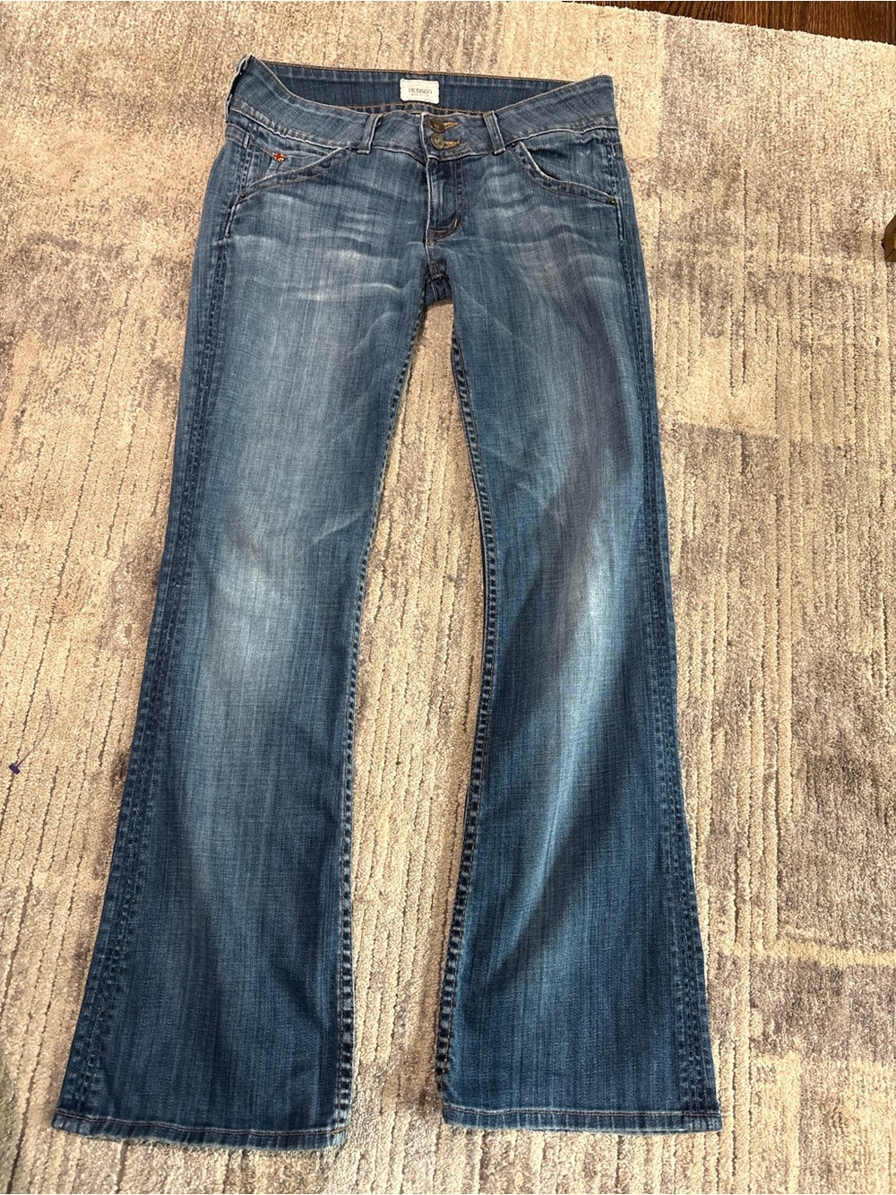 Women’s Low Rise Flared Jeans - Classic Denim